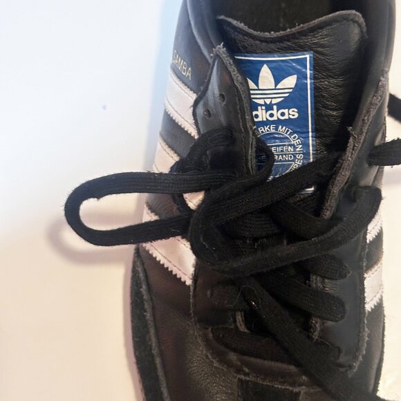 Adidas Samba Classic Sneakers Black White Gum Sole | US Women's 8 / US Men's 7 - Picture 11 of 14